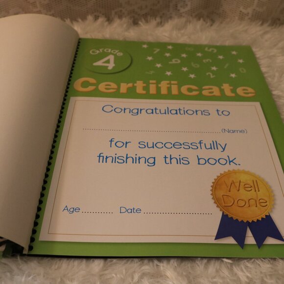 Math Made Easy 4th grade workbook *3 pages written in total* - Picture 6 of 6